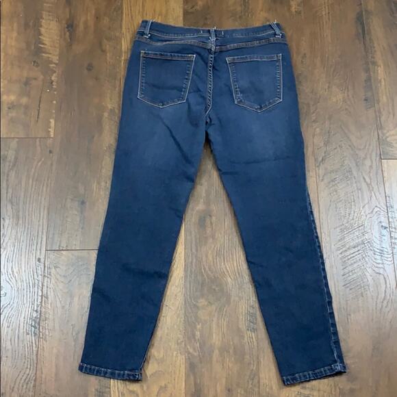 Free People Mid-Rise Skinny Dark Wash Jeans - Picture 4 of 4